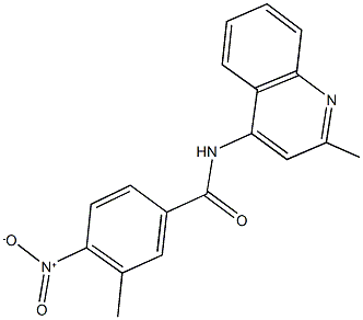 4-nitro-3-methyl-N-(2-methyl-4-quinolinyl)benzamide,312741-90-5,结构式