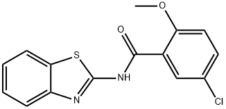N-(1,3-benzothiazol-2-yl)-5-chloro-2-methoxybenzamide Struktur