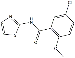 5-chloro-2-methoxy-N-(1,3-thiazol-2-yl)benzamide|