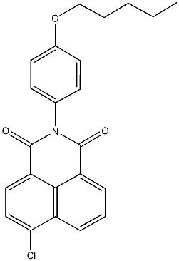 6-chloro-2-[4-(pentyloxy)phenyl]-1H-benzo[de]isoquinoline-1,3(2H)-dione 结构式