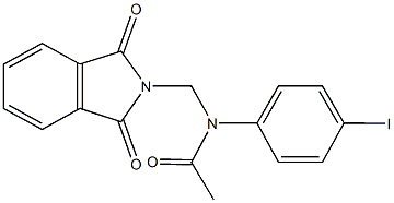 N-[(1,3-dioxo-1,3-dihydro-2H-isoindol-2-yl)methyl]-N-(4-iodophenyl)acetamide,312746-99-9,结构式