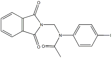 N-[(1,3-dioxo-1,3-dihydro-2H-isoindol-2-yl)methyl]-N-(4-iodophenyl)acetamide Structure