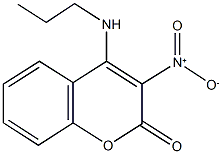 3-nitro-4-(propylamino)-2H-chromen-2-one 化学構造式