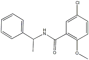5-chloro-2-methoxy-N-(1-phenylethyl)benzamide,312748-86-0,结构式