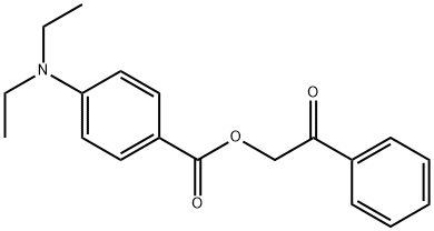2-oxo-2-phenylethyl 4-(diethylamino)benzoate Structure