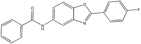 N-[2-(4-fluorophenyl)-1,3-benzoxazol-5-yl]benzamide Struktur