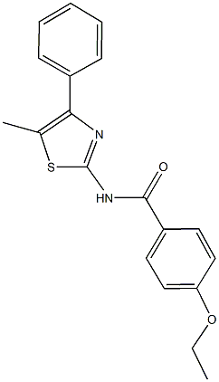 4-ethoxy-N-(5-methyl-4-phenyl-1,3-thiazol-2-yl)benzamide Structure