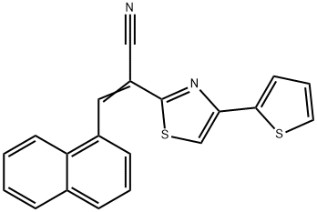 3-(1-naphthyl)-2-[4-(2-thienyl)-1,3-thiazol-2-yl]acrylonitrile Structure