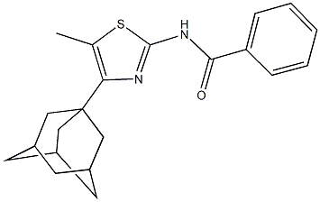 N-[4-(1-adamantyl)-5-methyl-1,3-thiazol-2-yl]benzamide Structure