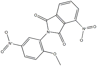 4-nitro-2-{5-nitro-2-methoxyphenyl}-1H-isoindole-1,3(2H)-dione 结构式