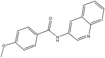 4-methoxy-N-(3-quinolinyl)benzamide 化学構造式