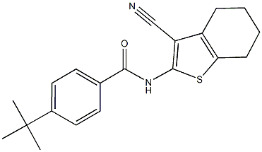 N-(3-cyano-4,5,6,7-tetrahydro-1-benzothien-2-yl)-4-(1,1-dimethylethyl)benzamide|