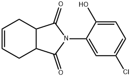 2-(5-chloro-2-hydroxyphenyl)-3a,4,7,7a-tetrahydro-1H-isoindole-1,3(2H)-dione 化学構造式