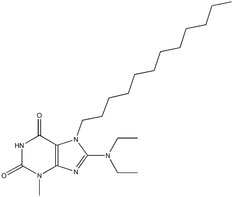 8-(diethylamino)-7-dodecyl-3-methyl-3,7-dihydro-1H-purine-2,6-dione|