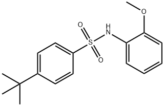 4-tert-butyl-N-(2-methoxyphenyl)benzenesulfonamide Struktur