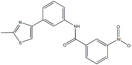 3-nitro-N-[3-(2-methyl-1,3-thiazol-4-yl)phenyl]benzamide Structure