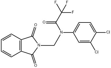 N-(3,4-dichlorophenyl)-N-[(1,3-dioxo-1,3-dihydro-2H-isoindol-2-yl)methyl]-2,2,2-trifluoroacetamide Struktur