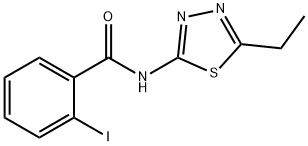 N-(5-ethyl-1,3,4-thiadiazol-2-yl)-2-iodobenzamide Structure