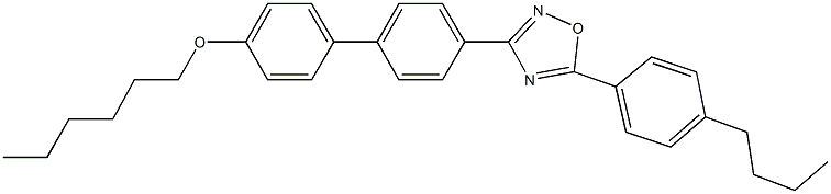 4'-[5-(4-butylphenyl)-1,2,4-oxadiazol-3-yl][1,1'-biphenyl]-4-yl hexyl ether Structure