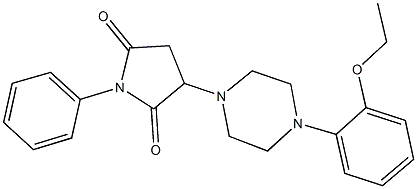 3-[4-(2-ethoxyphenyl)-1-piperazinyl]-1-phenyl-2,5-pyrrolidinedione Structure