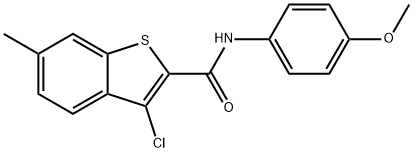 3-chloro-N-(4-methoxyphenyl)-6-methyl-1-benzothiophene-2-carboxamide Structure