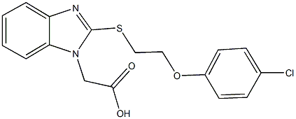 312941-93-8 (2-{[2-(4-chlorophenoxy)ethyl]sulfanyl}-1H-benzimidazol-1-yl)acetic acid