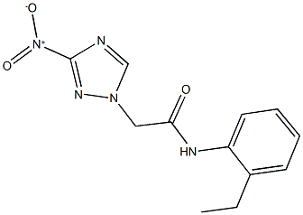 N-(2-ethylphenyl)-2-{3-nitro-1H-1,2,4-triazol-1-yl}acetamide,312943-53-6,结构式