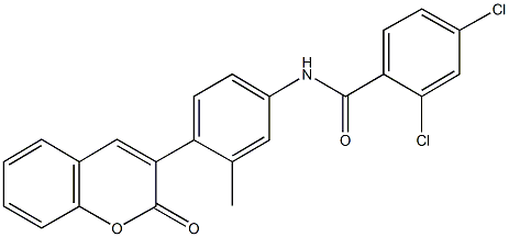 2,4-dichloro-N-[3-methyl-4-(2-oxo-2H-chromen-3-yl)phenyl]benzamide Structure