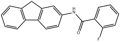 N-(9H-fluoren-2-yl)-2-fluorobenzamide Struktur