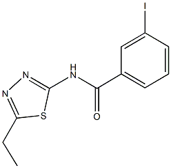 N-(5-ethyl-1,3,4-thiadiazol-2-yl)-3-iodobenzamide Structure