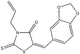 312944-86-8 3-allyl-5-(1,3-benzodioxol-5-ylmethylene)-2-thioxo-1,3-thiazolidin-4-one