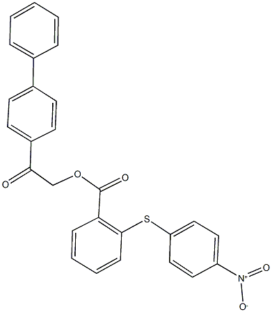 312947-89-0 2-[1,1'-biphenyl]-4-yl-2-oxoethyl 2-({4-nitrophenyl}sulfanyl)benzoate