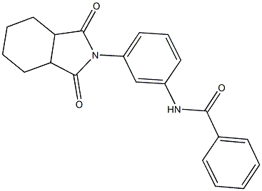N-[3-(1,3-dioxooctahydro-2H-isoindol-2-yl)phenyl]benzamide,312948-07-5,结构式