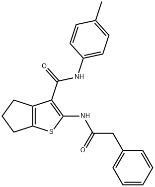 312948-77-9 N-(4-methylphenyl)-2-[(phenylacetyl)amino]-5,6-dihydro-4H-cyclopenta[b]thiophene-3-carboxamide