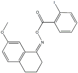 7-methoxy-3,4-dihydro-1(2H)-naphthalenone O-(2-iodobenzoyl)oxime Structure