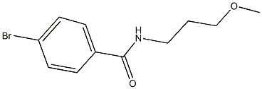 4-bromo-N-(3-methoxypropyl)benzamide Struktur