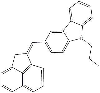 3-(1(2H)-acenaphthylenylidenemethyl)-9-propyl-9H-carbazole 结构式