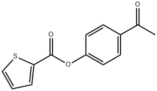 4-acetylphenyl 2-thiophenecarboxylate Struktur
