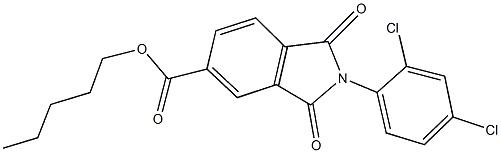 pentyl 2-(2,4-dichlorophenyl)-1,3-dioxoisoindoline-5-carboxylate|