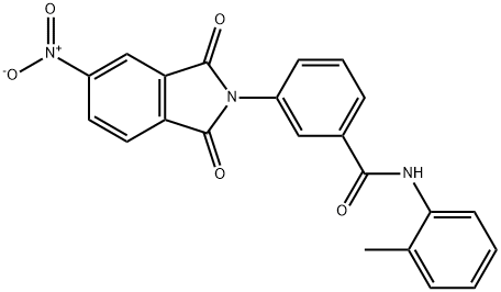 3-{5-nitro-1,3-dioxo-1,3-dihydro-2H-isoindol-2-yl}-N-(2-methylphenyl)benzamide|