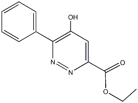 ethyl 5-hydroxy-6-phenyl-3-pyridazinecarboxylate 结构式