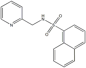 N-(2-pyridinylmethyl)-1-naphthalenesulfonamide 结构式