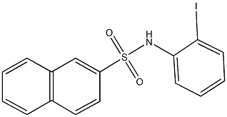N-(2-iodophenyl)-2-naphthalenesulfonamide Structure