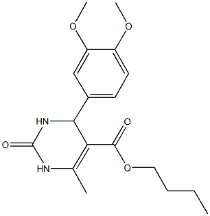 butyl 4-(3,4-dimethoxyphenyl)-6-methyl-2-oxo-1,2,3,4-tetrahydro-5-pyrimidinecarboxylate|
