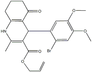 allyl 4-(2-bromo-4,5-dimethoxyphenyl)-2-methyl-5-oxo-1,4,5,6,7,8-hexahydro-3-quinolinecarboxylate|