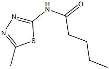 N-(5-methyl-1,3,4-thiadiazol-2-yl)pentanamide Structure