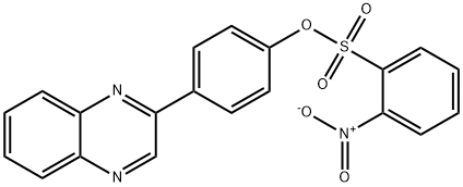4-(2-quinoxalinyl)phenyl 2-nitrobenzenesulfonate Structure