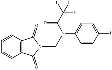 N-[(1,3-dioxo-1,3-dihydro-2H-isoindol-2-yl)methyl]-2,2,2-trifluoro-N-(4-iodophenyl)acetamide,313259-23-3,结构式