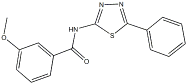 3-methoxy-N-(5-phenyl-1,3,4-thiadiazol-2-yl)benzamide|