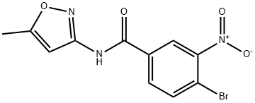 4-bromo-3-nitro-N-(5-methyl-3-isoxazolyl)benzamide,313260-00-3,结构式